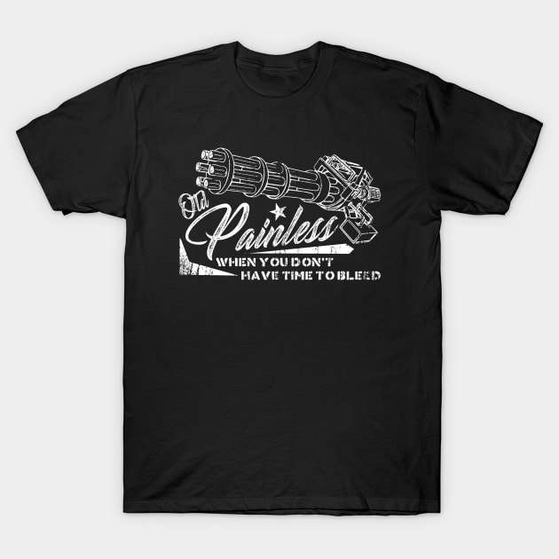 Old Painless, distressed T-Shirt by hauntedjack